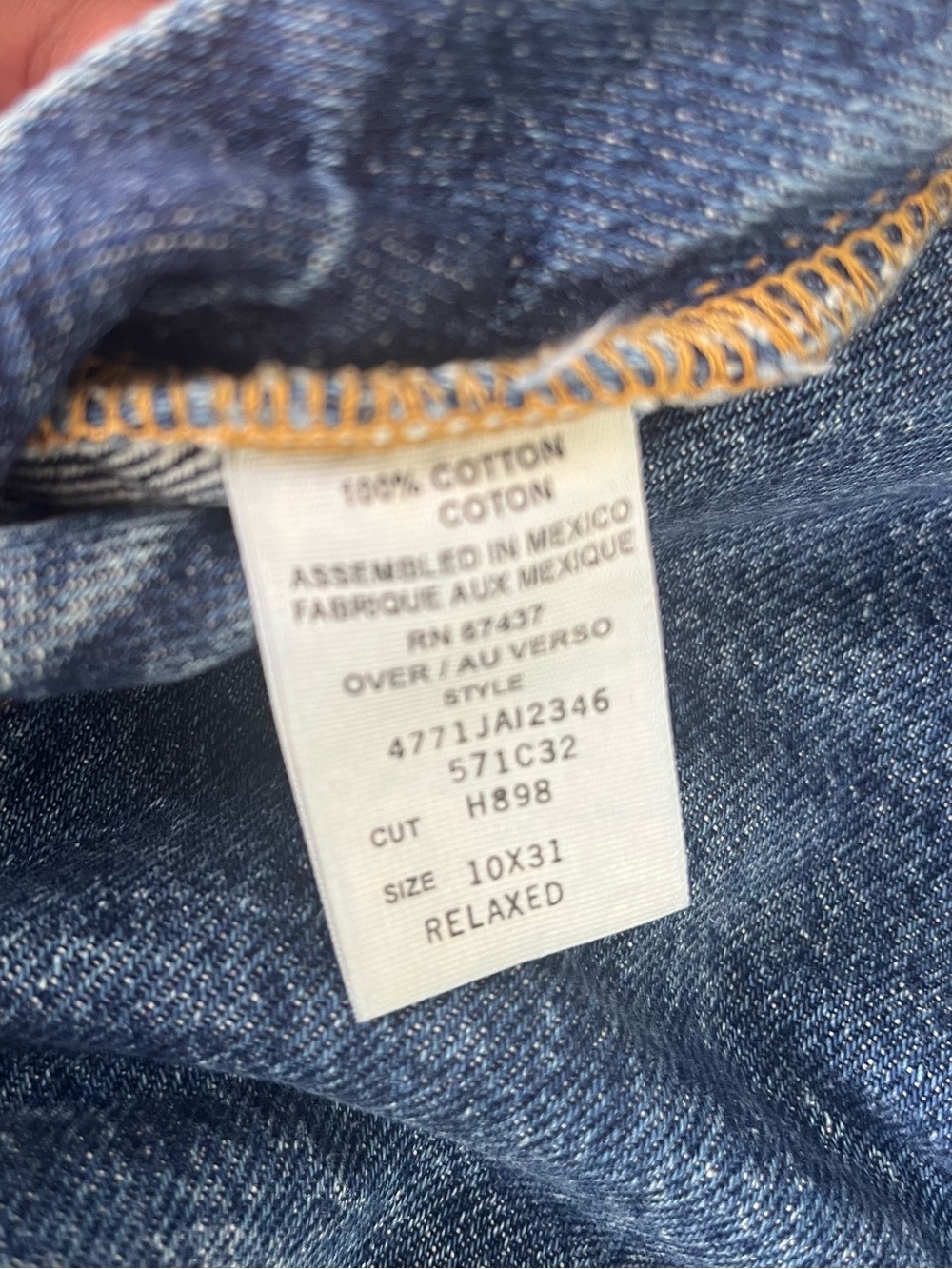 Classic Straight Leg Blue Jeans - Picture 4 of 4